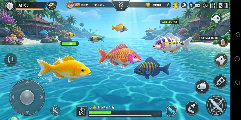 Screenshot gameplay API66 yang menampilkan aksi Tembak Ikan yang seru.