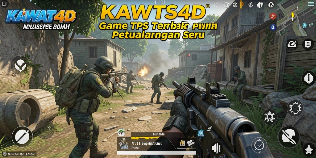 Tangkapan layar gameplay KAWAT4D yang menunjukkan aksi mendebarkan dalam TPS.