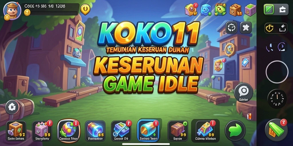 Menampilkan gameplay KOKO11 dengan elemen Idle yang menarik.