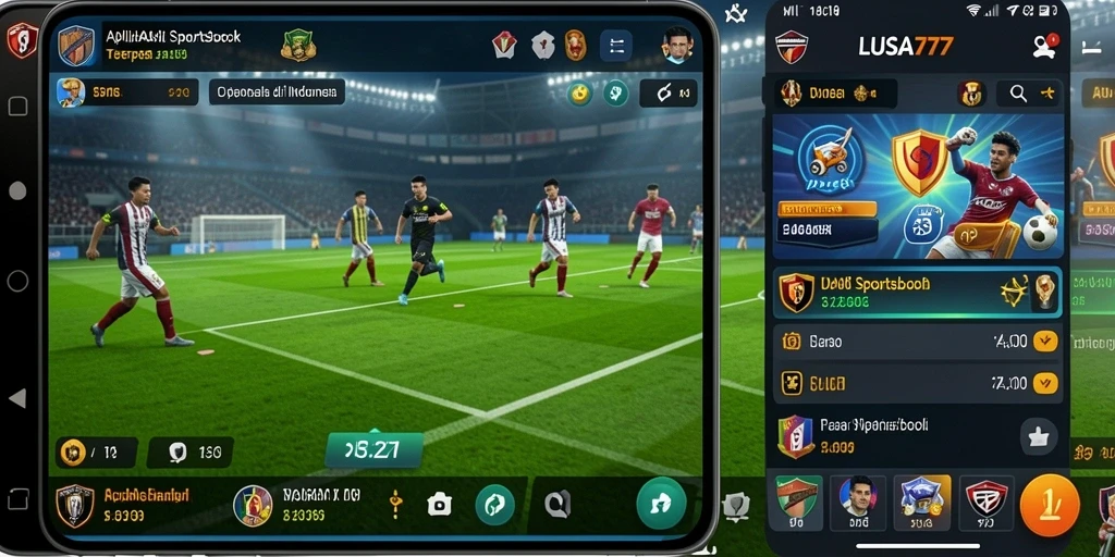 Tampilan gameplay LUSA777 saat memasang taruhan olahraga.