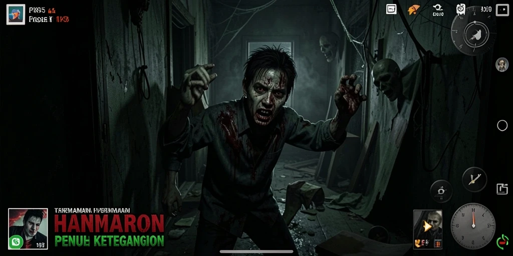 Gameplay menakutkan PK95 dengan nuansa horror yang kental.