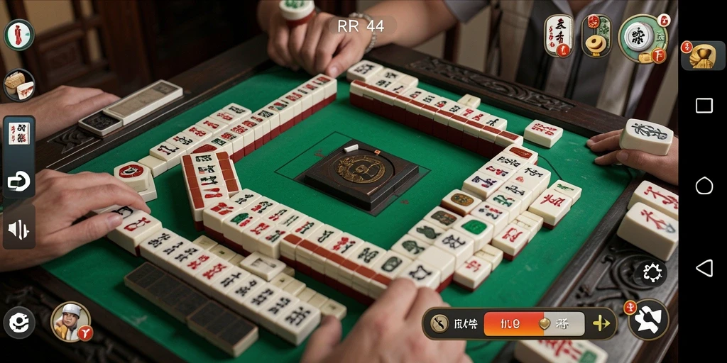 Tampilan gameplay Mahjong yang menarik di RR44