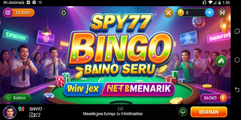 Tampilan gameplay SPY77 menampilkan keseruan Bingo yang interaktif.